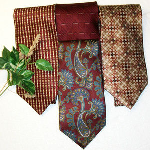 4 Men's Silk Ties Savile Row Biella Surrey